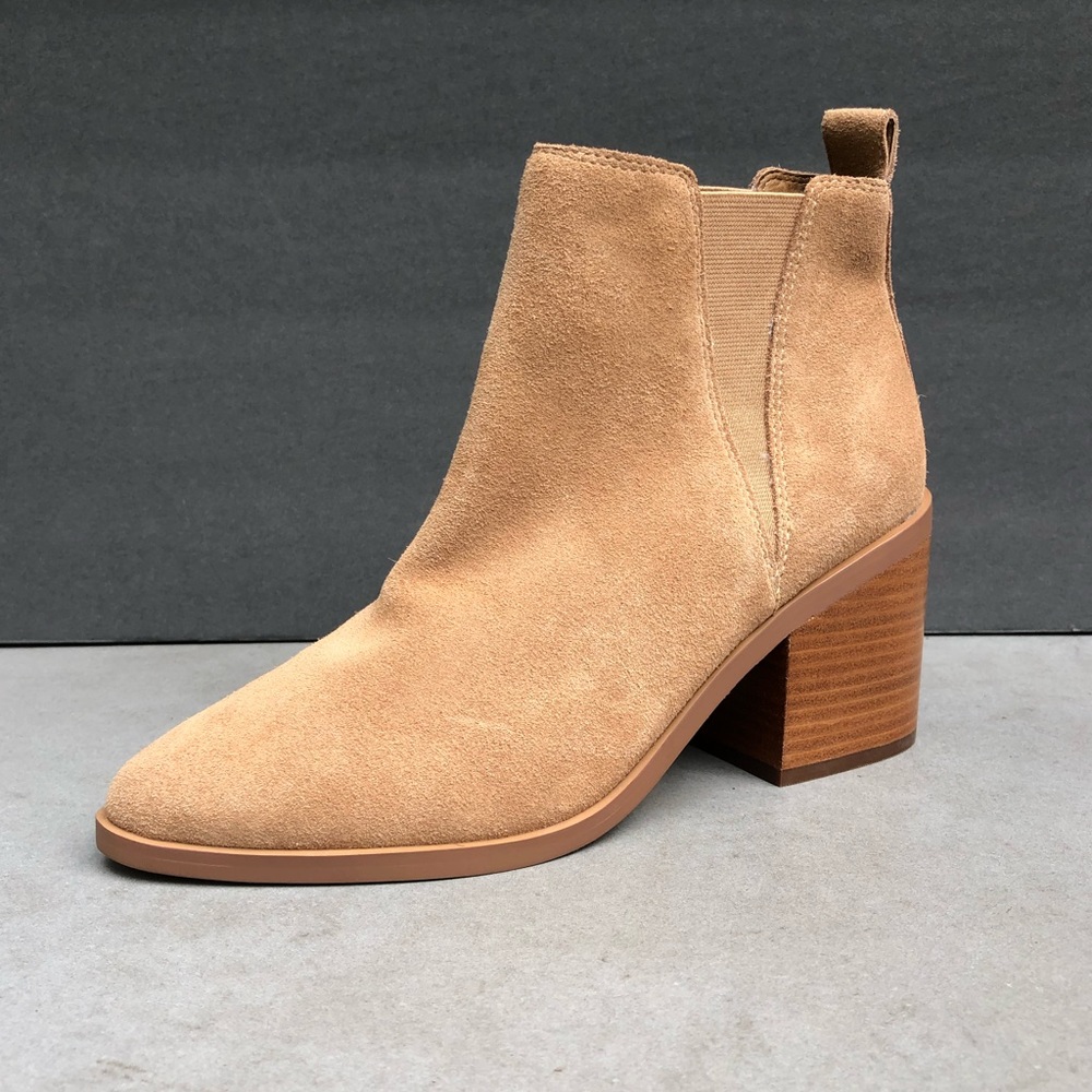 BP Nordstrom taupe tan suede leather High heel bootie size various NEW 8-8.5